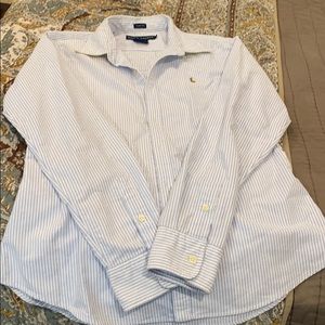 Blue and white stripes Polo